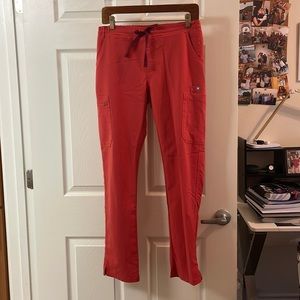 Yola figs scrub pants in limited edition clay color! Gently used!